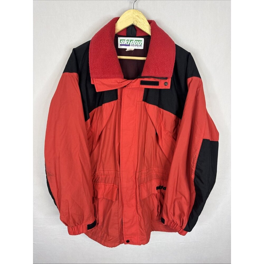 Vintage Ski-Doo Bombardier‎ Men’s Jacket Large Red Black Snowmobile Coat Canada